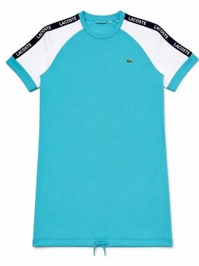 Lacoste Sport Teal Knit Crew mini dress with White Label 42 (M-L)